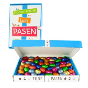 Paasgeschenk Extra veel eitjes blauw