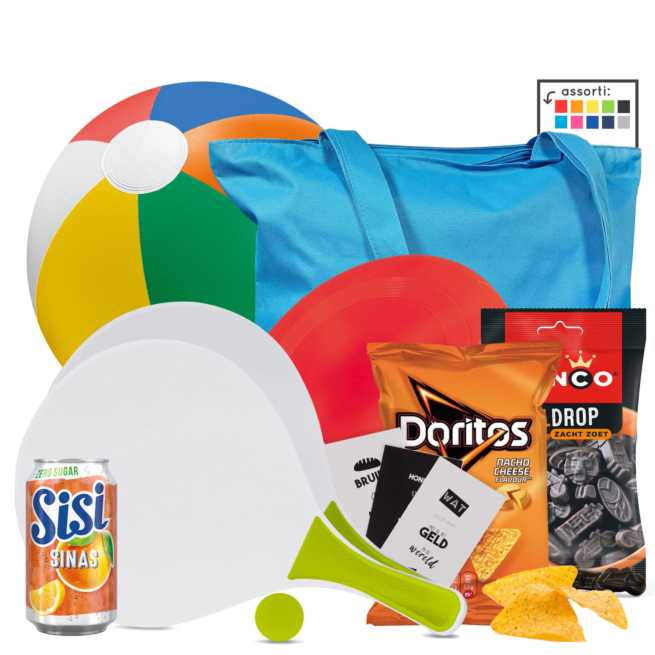 Zomergeschenk Strandtas Frisbee