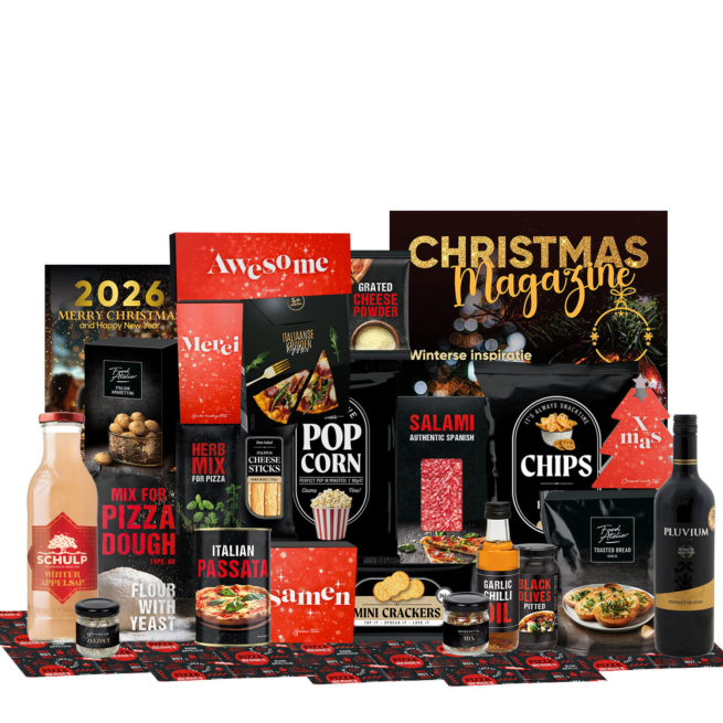 Kerstpakket Pizza Party