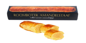 Sintgeschenk Amandelstaaf, 250 gram s454 Sintgeschenk Amandelstaaf, 250 gram s454
